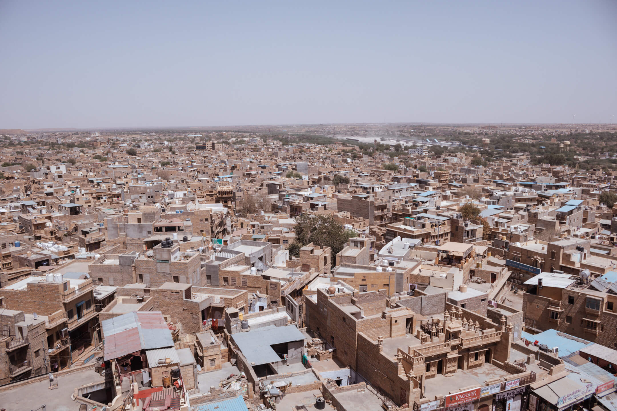 The desert city of Jaisalmer in Rajasthan, India