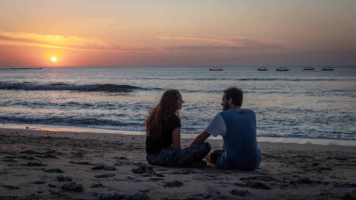 Kuta Beach at sunset, Bali