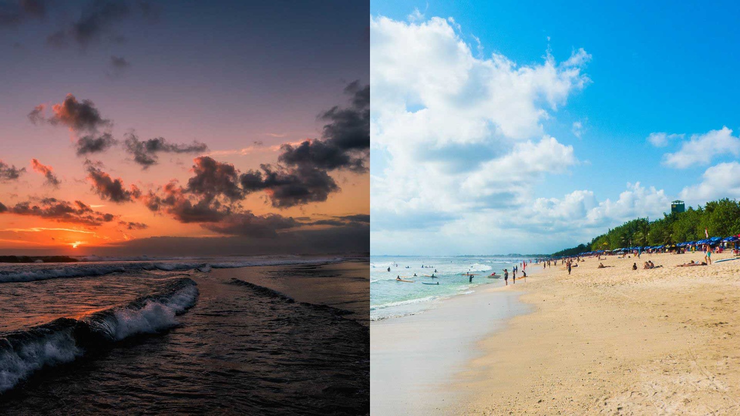 Seminyak Beach in Bali, Indonesia