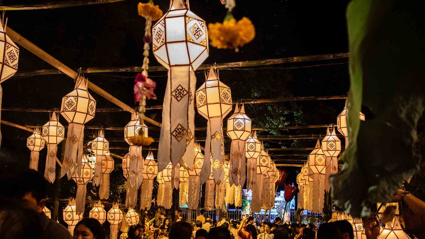 Chiang Mai Night Bazaar lanterns