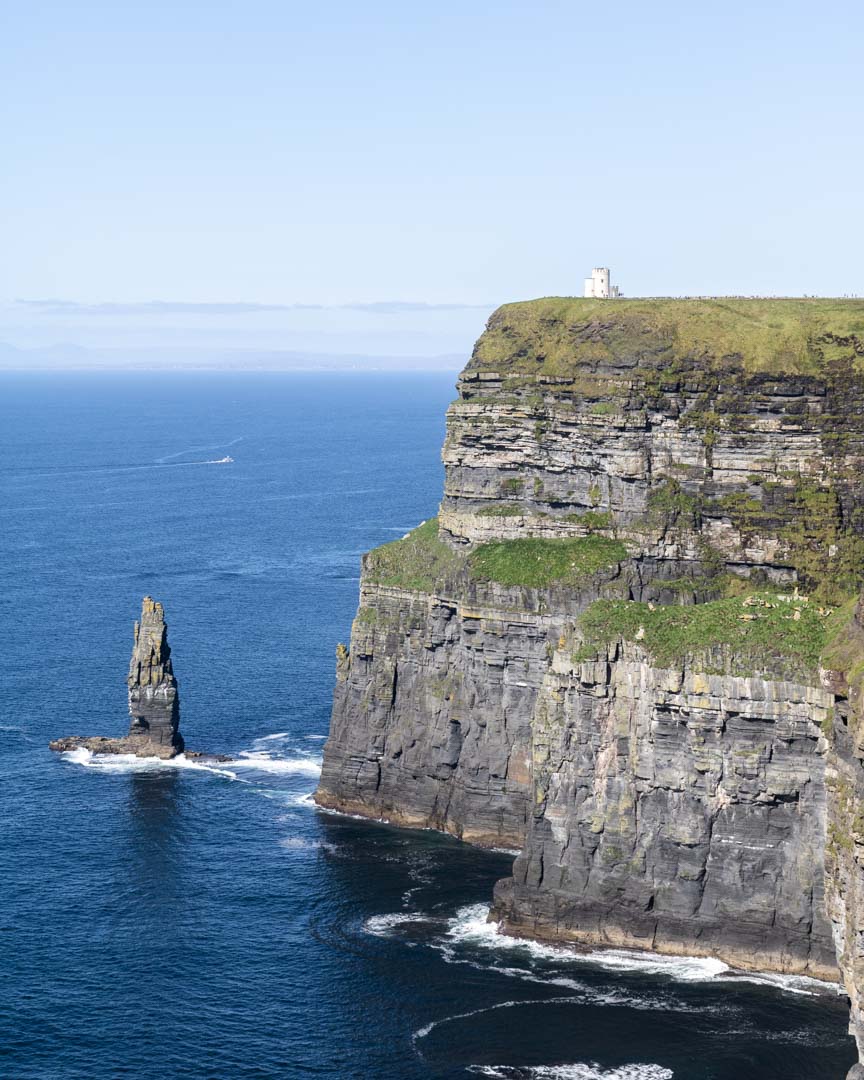 Cliff face viewpoint in Ireland