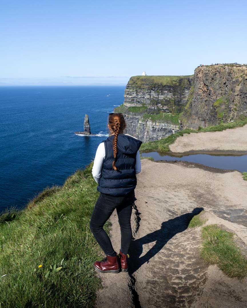 Cliffs of Moher cliff face viewpoint, Ireland