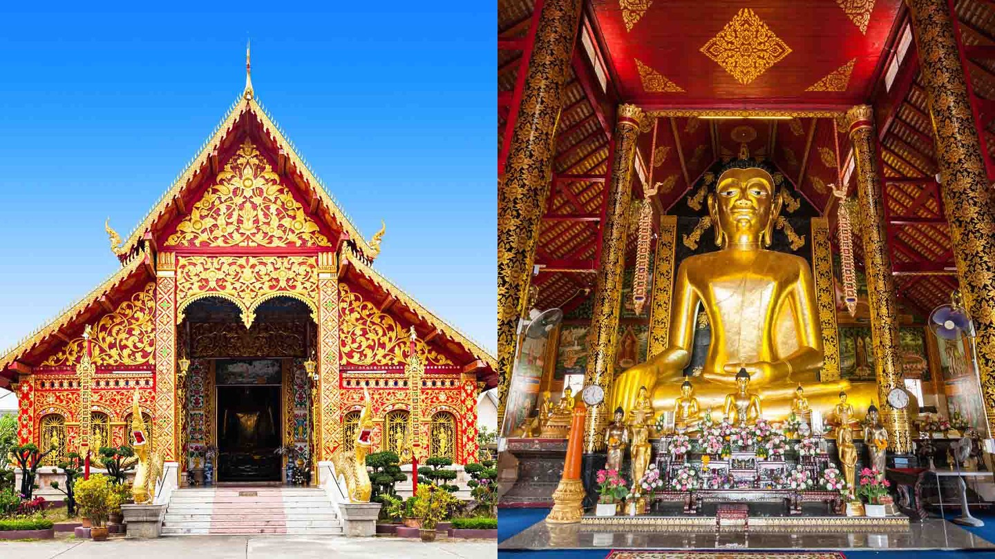 Buddha statue in Wat Jed Yod temple