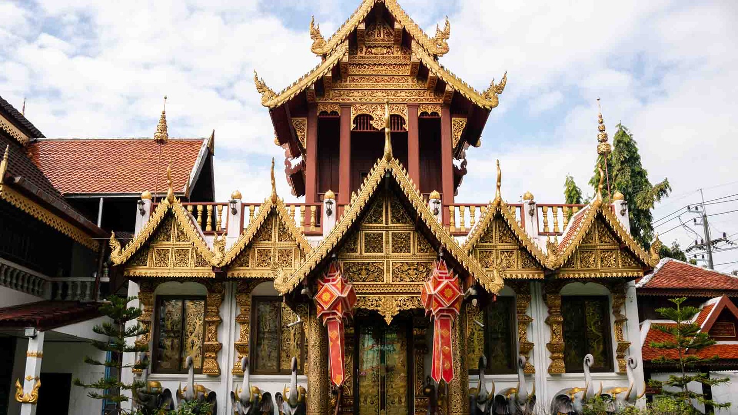 Wat Klang Wiang temple in Thailand
