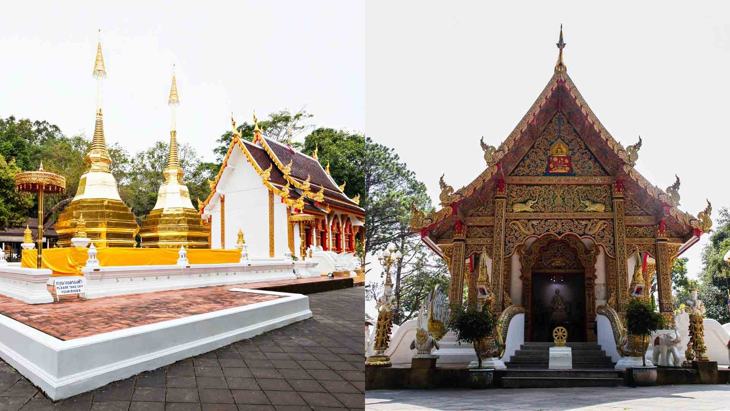 the front of Wat Phra That Doi Tung, temples in Chiang Rai