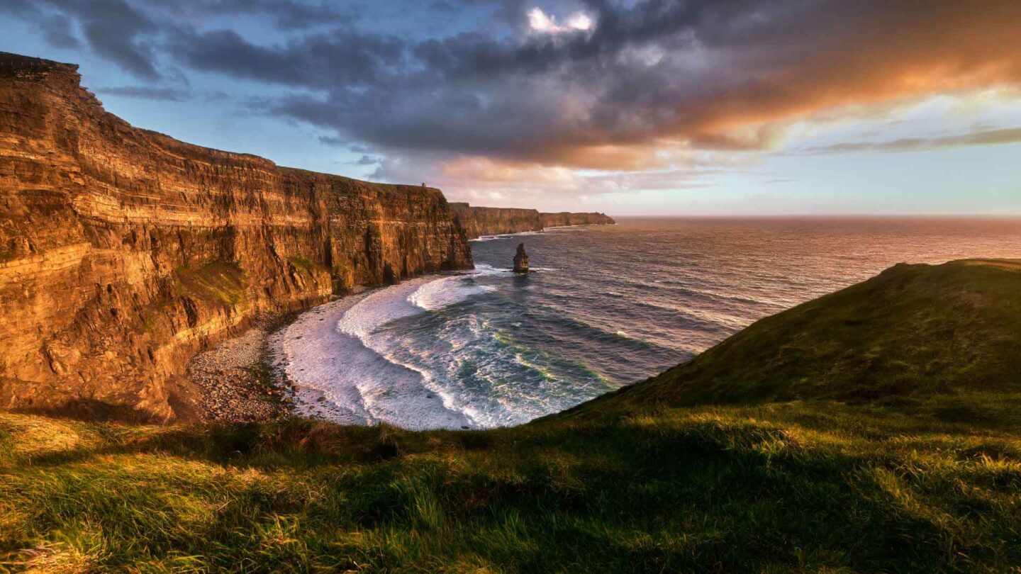 Cliffs of Moher at sunset