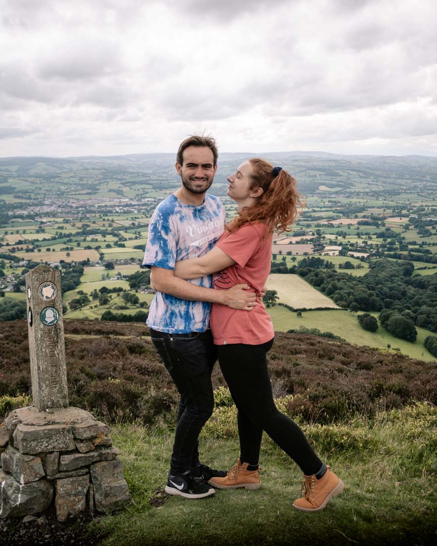 Countryside viewpoint in North Wales