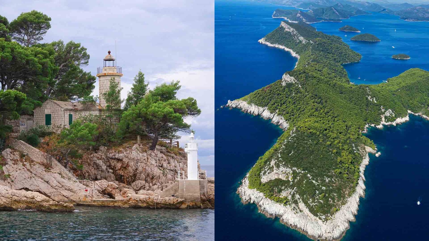 the Elaphiti Islands in Croatia