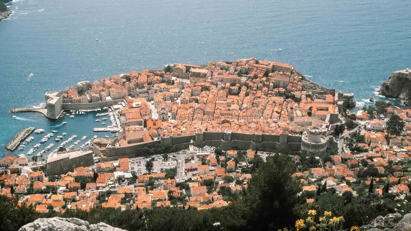View of Dubrovnik from Mount Srd