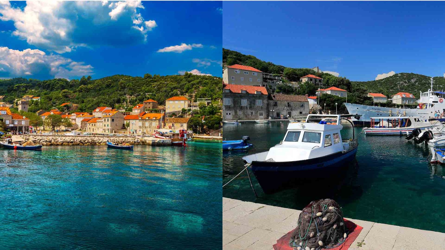 Sipan Island harbour, Croatia