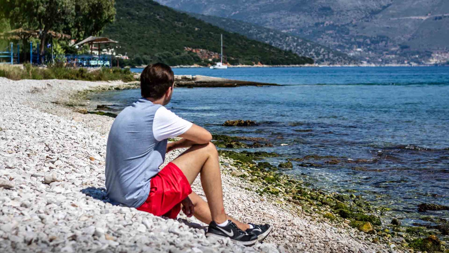 Sami Beach in Kefalonia, Greece