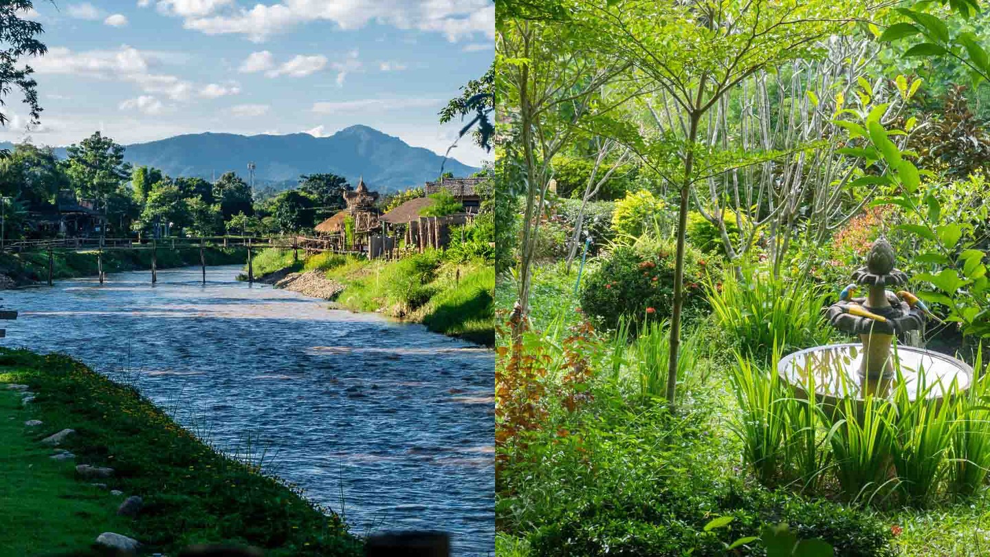 Pai bridge and garden