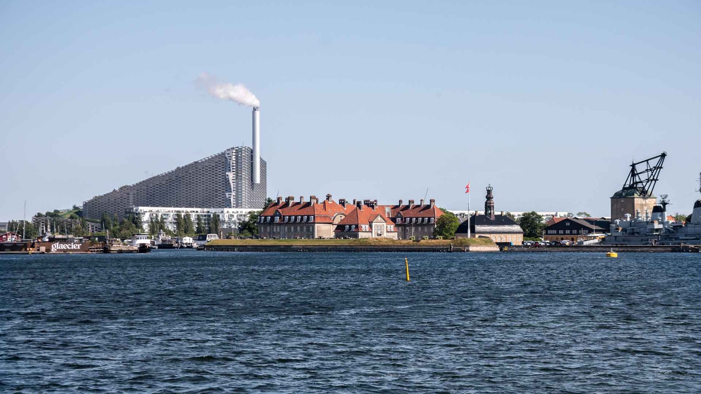 Oresund viewpoint in Copenhagen