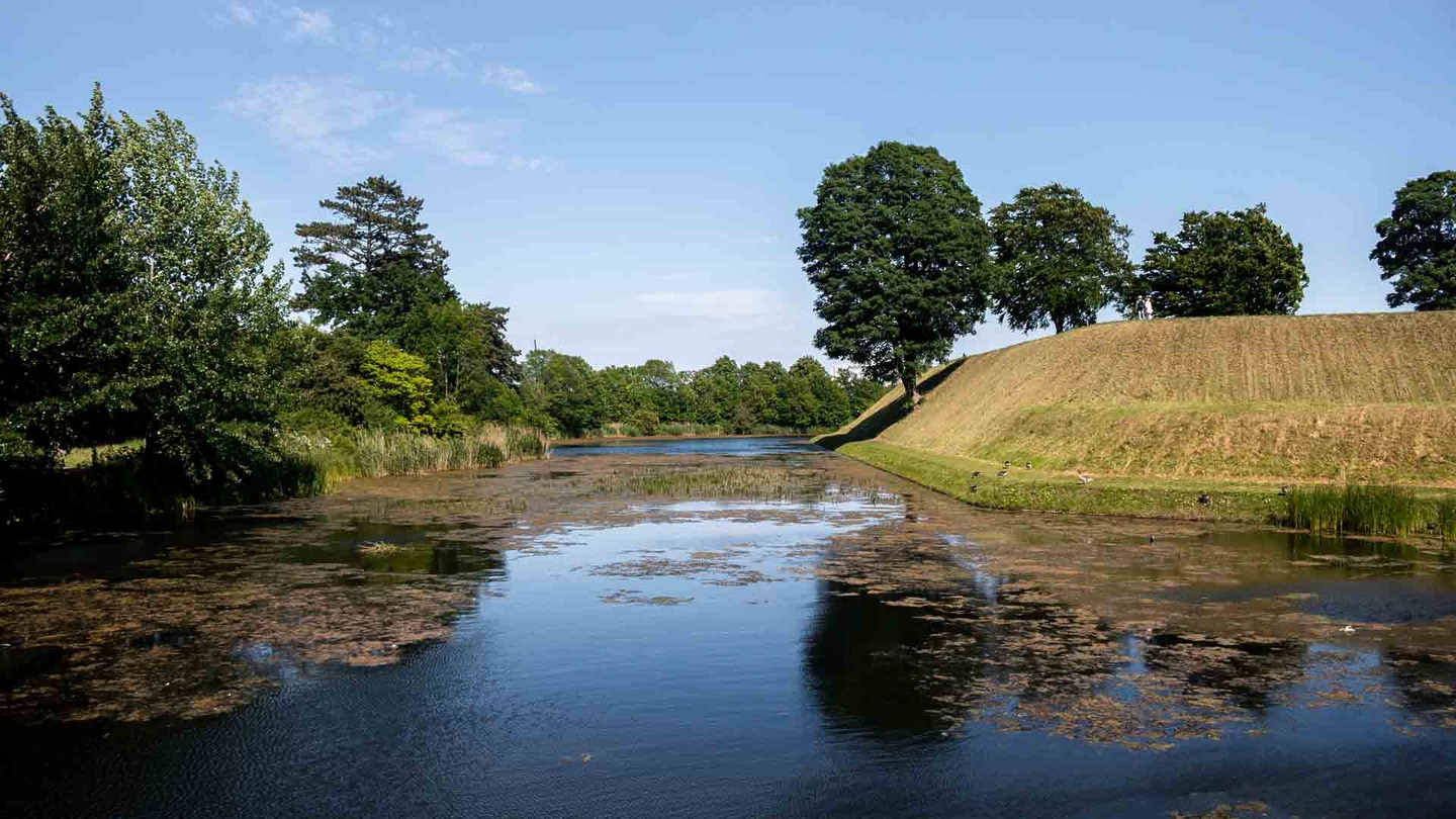 Kastellet Park moat and trees