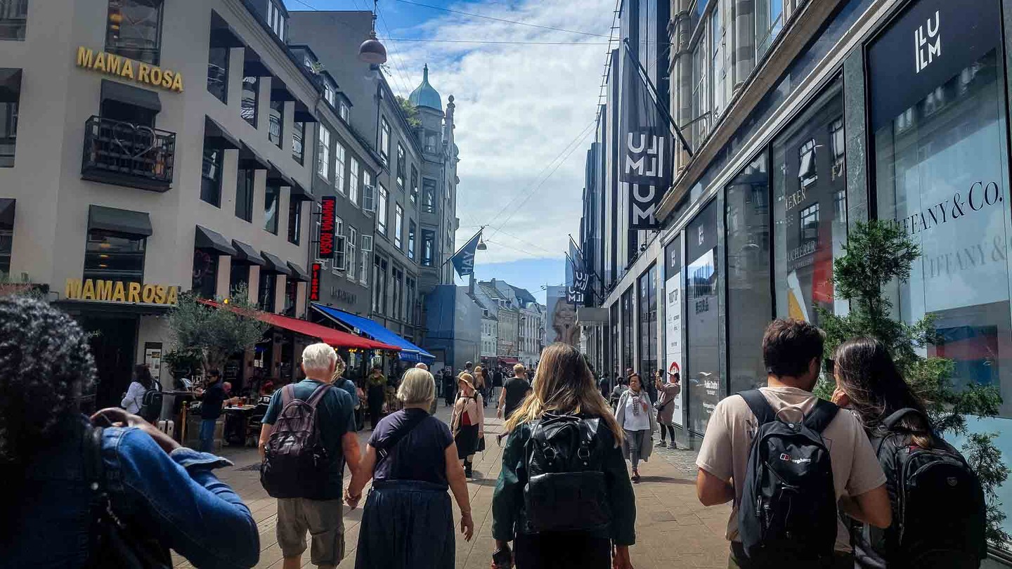 Strøget street, Copenhagen, Denmark