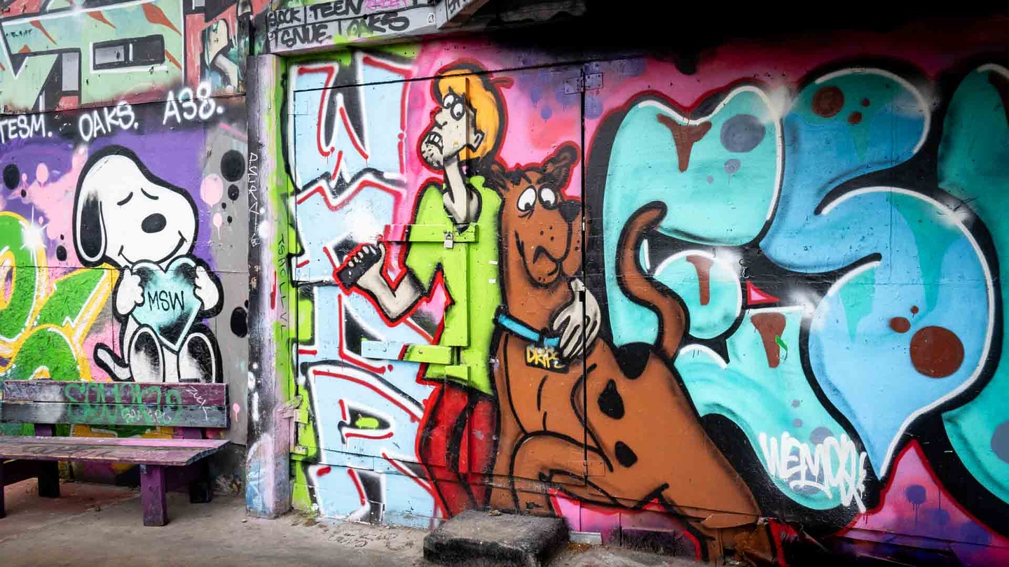 Artwork in Freetown Christiania, Copenhagen travel guide